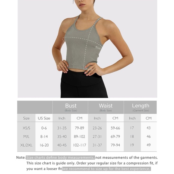 NWT Women's Crop  Washed Seamless Rib-Knit Camisole Crop Tank Tops SIZE XS/S - Picture 4 of 17